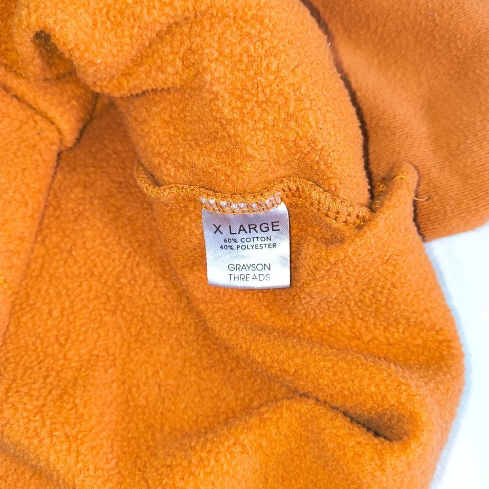 SmileyWorld Spread Kindness Graphic Sweatshirt Womens XL Cropped Orange‎ - Picture 5 of 9
